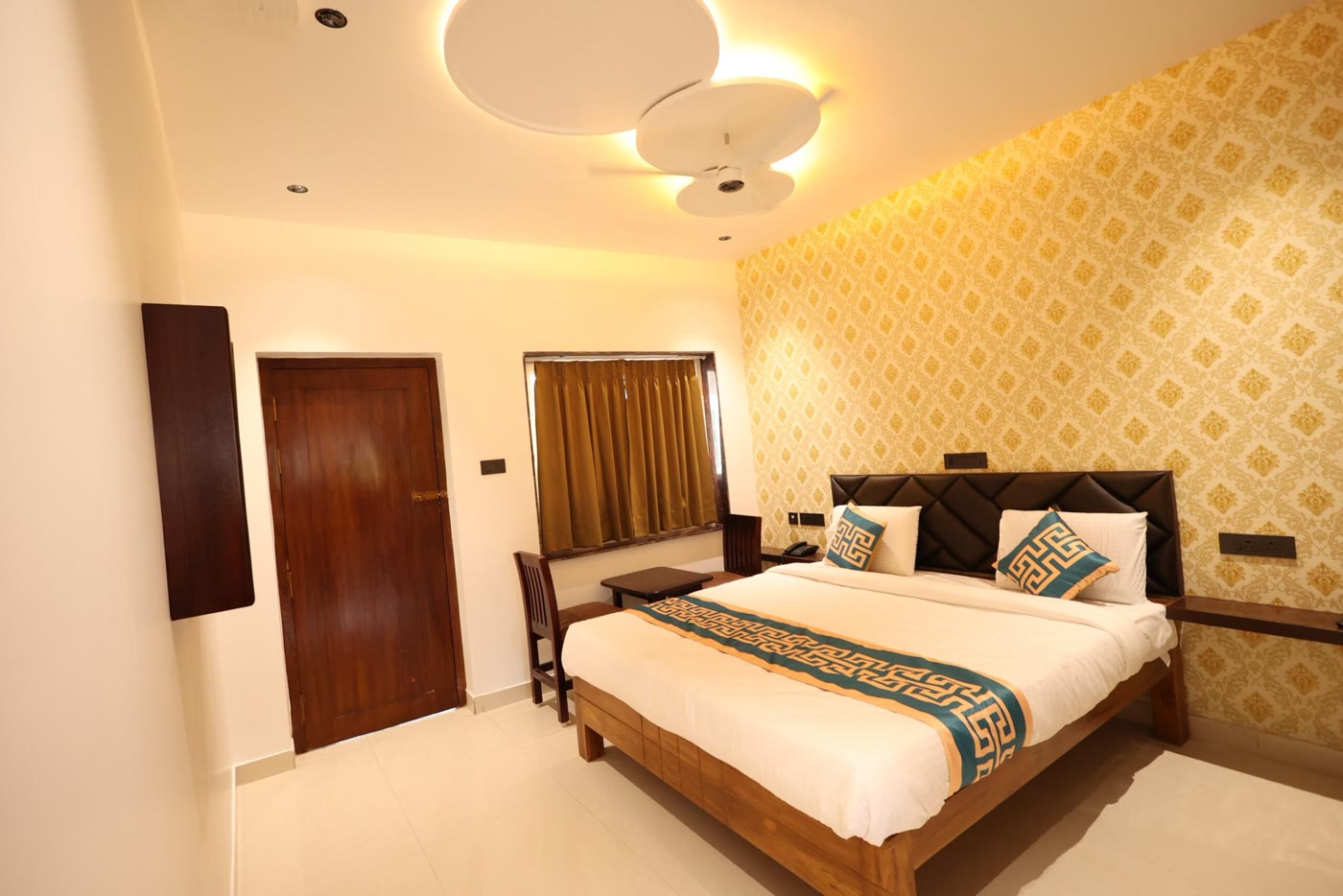 Cozy couples' room at Samudra Beach Resorts
